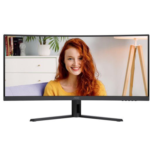 AOC CU34B3E 34 " VA WQHD 21:9 120 Hz 4 ms 3440 x 1440 pikslit 300 cd/m² HDMI portide arv 1 Must