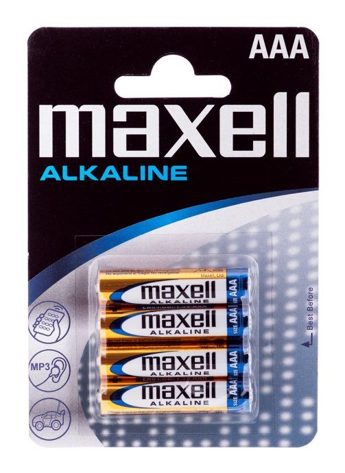 Maxell Aku Alkalne LR-03 AAA 4-komplekt Ükskordse kasutuse aku