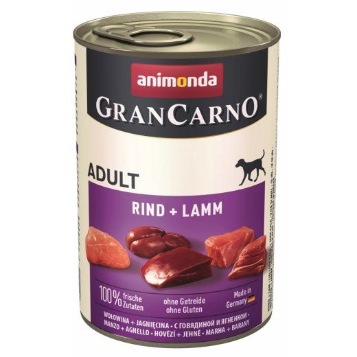 ANIMONDA GranCarno Adult veis ja lambaliha märgkoeratoit - 400 g
