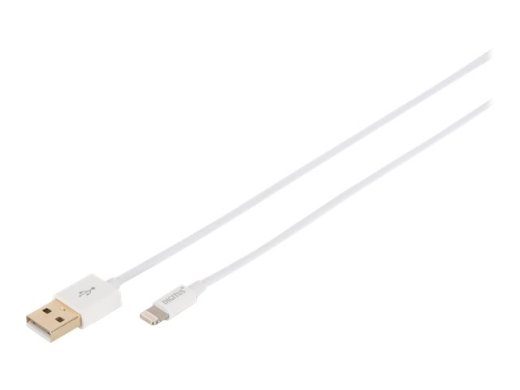 DIGITUS Lightning kaabel 1m valge