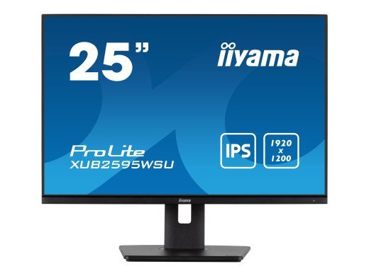 iiyama ProLite XUB2595WSU-B5 25 IPS 1920 x 1200 (WUXGA) VGA (HD-15) HDMI DisplayPort Monitorius