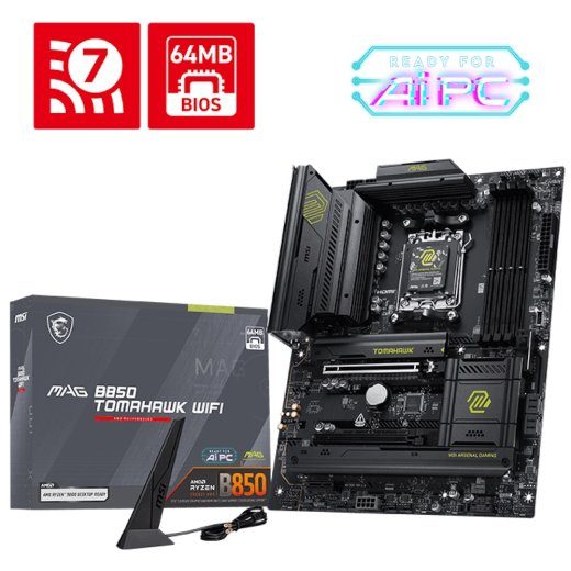 MSI MAG B850 Tomahawk WiFi ATX AM5 Eemand
