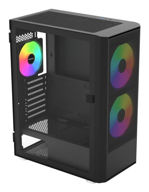 Korpuse MONTECH ATX/micro ATX/Mini-ITX Must Midi Tower PC X2PLUS(B)
