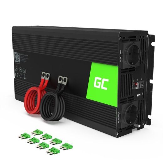 Green Cell INV19 1500W Automaatne toiteadapter/inverter must