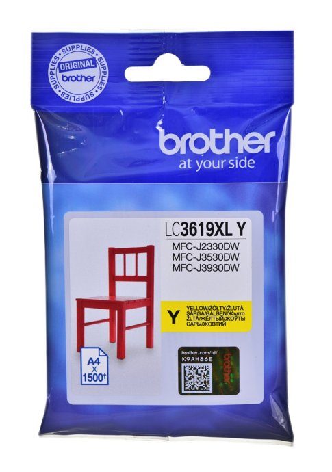 Brother LC-3619XLY Originaalne kollane tintpatruun 1 tk