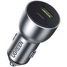 Ugreen 60980 Universaalne Hõbe kiirlaadimise mobiilseadme laadija Auto