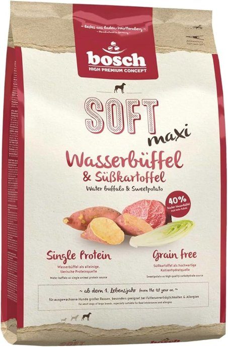 BOSCH Soft Maxi Water buffalo and sweet potatoes - dry dog food - 2.5kg