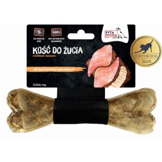 SYTA MICHA Valikutele koertele küüslaug banaaniga - koera hammustamine - 13,5 cm