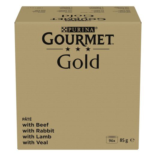 PURINA GOURMET GOLD Mus Mix 4 maitset - märgkassitoit - 96x85g