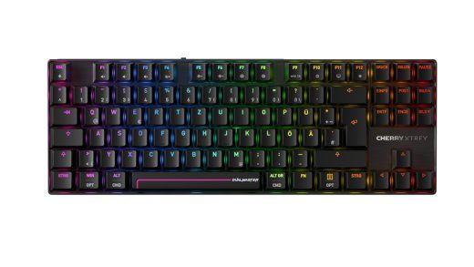 Cherry MX 8.2 Pro TMR Wireless mänguklaviatuur USB + RF Wireless + Bluetooth QWERTZ Saksa Must