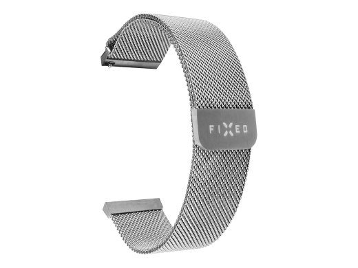Fixed Mesh Strap with Quick Release 20mm for Smartwatch Hõbedane