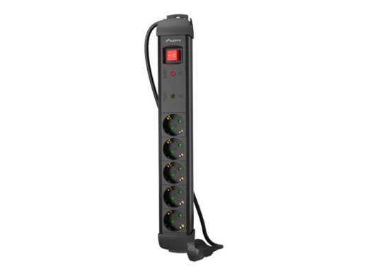Lanberg SP1 5-osaline pistikupesa kast 10A must 5m