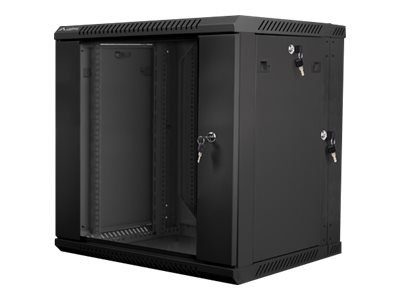 LANBERG WF02-6612-10B wall-mounted double section rack 19inch flat pack 12U/600x600mm black