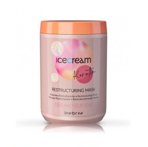 Inebrya Ice Cream Keratiin Taastav Juuksemask 1000 ml