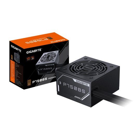 TOITESEADE GIGABYTE GP-P750BS 750 Watts Efficiency 80 PLUS BRONZE PFC Active MTBF 100000 hours