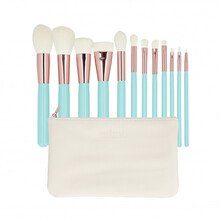 MIMO Makeup Brush Set Turquoise 12 Pcs