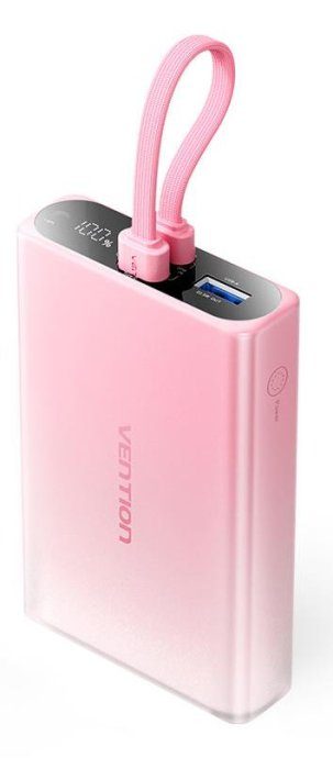 VÄGAKUJU USB 10000MAH 22.5W/ROOSA FHZP0 VENTION