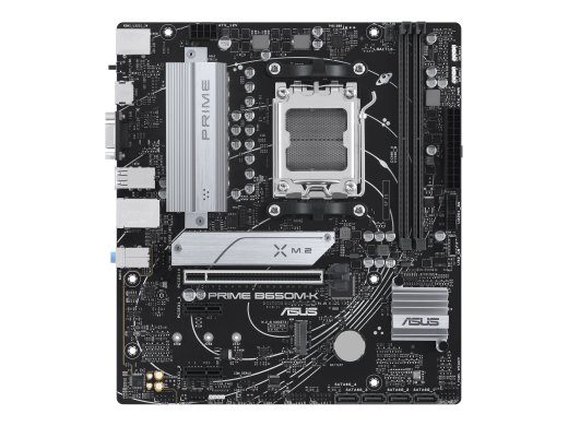 Asus PRIME B650M-K Processor family AMD Processor socket AM5 DDR5 Supported hard disk drive interfaces SATA, M.2 Number of SATA connectors 4