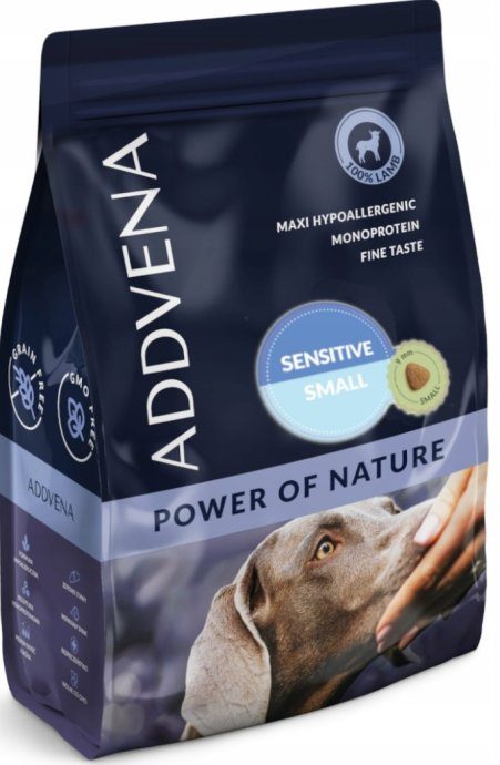 ADDVENA Power of Nature Adult Sensitive Small Lamb - kuiv koeratoit - 2,5kg