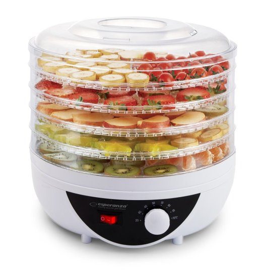 Esperanza EKD002 toidukõrvetaja must, läbipaistev, valge 250 W