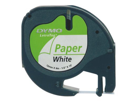 DYMO LetraTAG Tape (1,2 cm x 4 m) 1 kassett S0721510