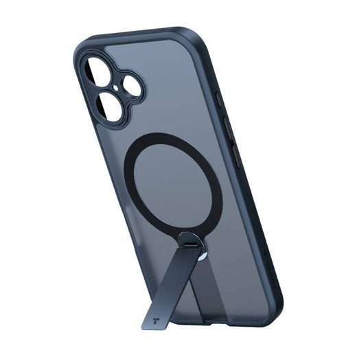 Torras Pstand Spin serijos dėklas iPhone 16 Plus (juodas)