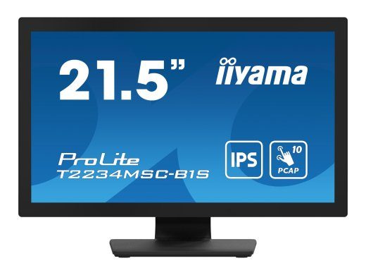 iiyama ProLite T2234MSC-B1S 22-tolline Full HD 1920 x 1080 monitor VGA (HD-15), HDMI ja DisplayPort