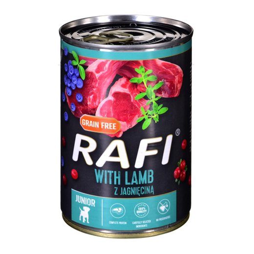 Dolina Noteci Rafi Junior with lamb, cranberry and blueberry - märg koeratoit 400 g