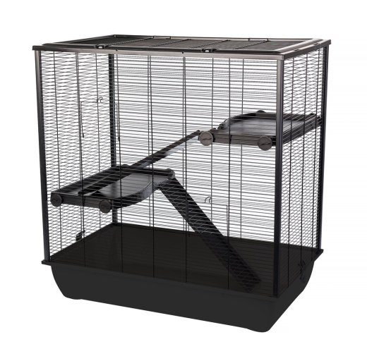 INTER-ZOO Frodo + Plastic Black - puur hamstrile