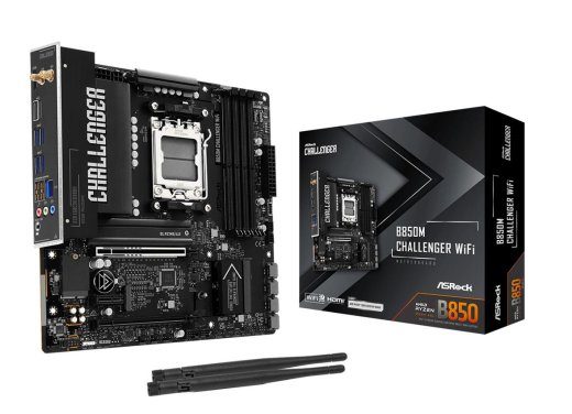 Mainboard ASROCK AMD B850 Socket AM5 micro ATX RAM DDR5-SDRAM 4xSlots Wi-Fi Jaha Bluetooth Jaha 1xNumber of M.2 (M) slots B850MCHALLENGERWIFI