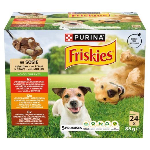 PURINA Friskies kastmes - märg koeratoit - 24x85g