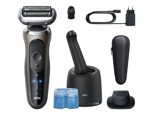 Braun Raseerimisaparaat 72-C7200cc Series 7 Tööaeg (maks) 60 min Kasutatav nii märjal kui ka kuival Külalishall/Kuld