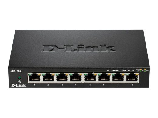 D-Link DGS-108 8-Port Gigabit Lüliti