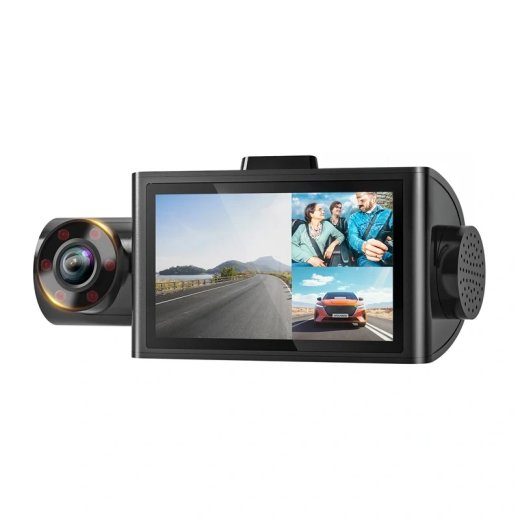 WOLFBOX i07 WiFi 2.5K + 1080p Dash kaamera
