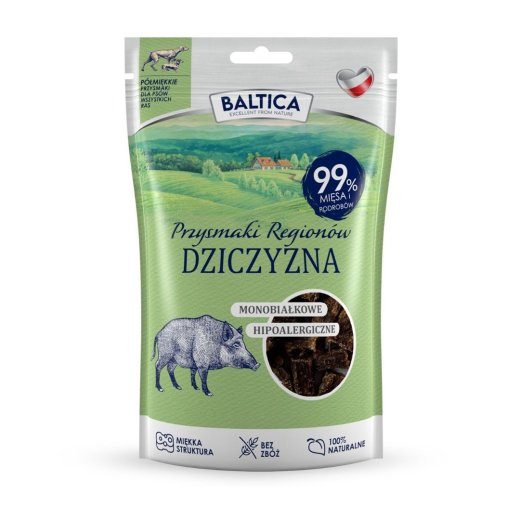 Baltica Region Treats Game Mono - koeranäpunas - 80g