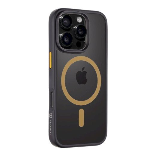 Taktikaline MagForce Hyperstealth 2.0 kaitseklaas iPhone 16 Pro jaoks / must/kollane