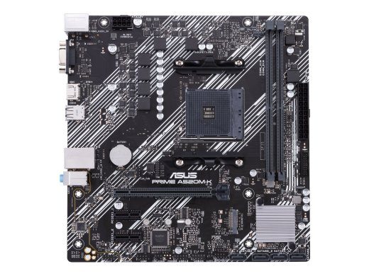 ASUS PRIME A520M-K AMD Socket AM4 3. põlvkonna AMD Ryzen jaoks mATX kuju DDR4