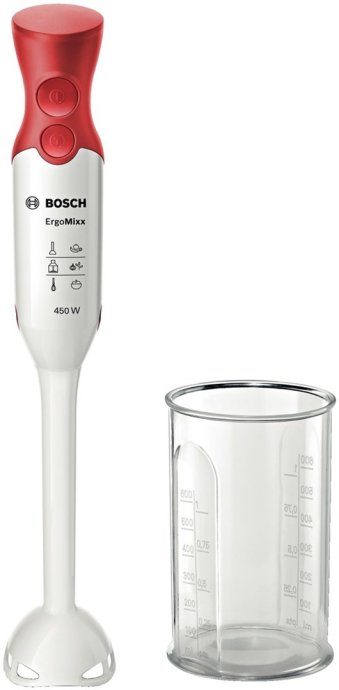 Bosch MSM64010 blenderis Immersion blenderis 450 W Raudonas, Baltas