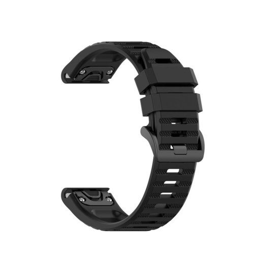 Fixed Silicone Strap for Garmin QuickFit 26mm Black