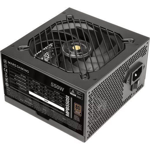 Mars Gaming MPB550SI toiteplokk 550 W 24-pin ATX ATX Must