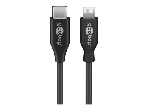 Goobay 1m Lightning kaabel must MFi