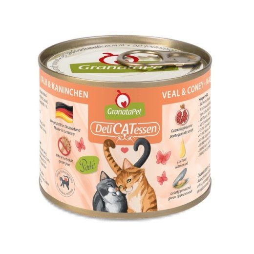 GRANATAPET DeliCATessen Vasikas ja küülik - mähe kassi toit - 200g