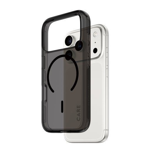 PanzerGlass CARE by Flagship Case Urban Explorer Smokey koos musta MagSafe'iga iPhone 17 Pro Kaitsekile Must
