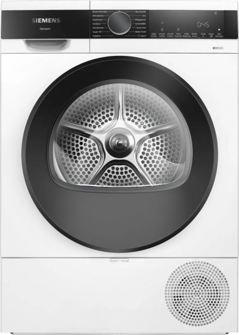 Siemens iQ500 WQ33G2D41 džiovintuvas laistymui, laisvai stovintis, priekinis krovimas, 9 kg, baltas