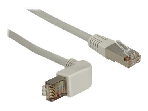 DeLOCK CAT 5e varjestatud kaabel fooliumi ja vasepunasega (SFTP) 50cm paigalduskaabel hall