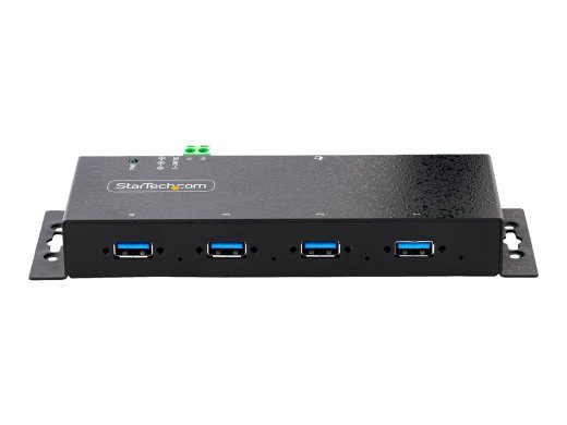 StarTech.com 4-portiline tööstuslik USB 3.0 5Gbps hub, vastupidav USB hub koos 15kV õhu/8kV kontakt- ja ülekandekaitsega, DIN/seina/töölaua monteer...