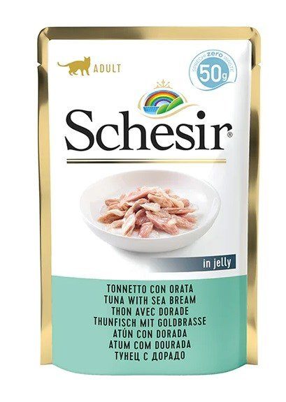 SCHESIR geelise tünali tünali ja merikaljuga - väga kassatoit - 50 g