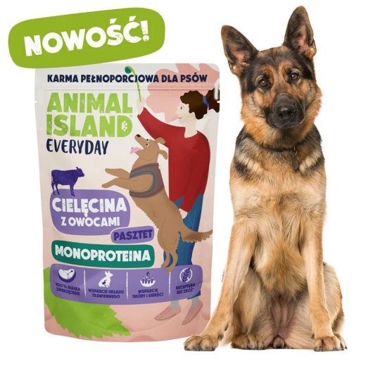 ANIMAL ISLAND Everyday Monoprotein Veal - niiske koeratoit - 300g