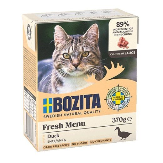 BOZITA Fresh Menu Duck in gravy - märgkassitoit - 370g