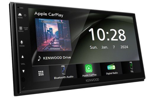 Kenwood DMX6523DABS Auto Meedia vastuvõtja Must Wi-Fi Bluetooth